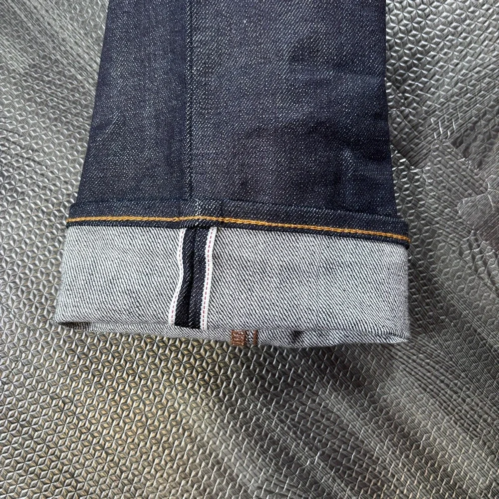 GAP Jeans Mens 36x32 Blue Kaihara Selvedge Denim Skinny NEW Raw Indigo Deadstock